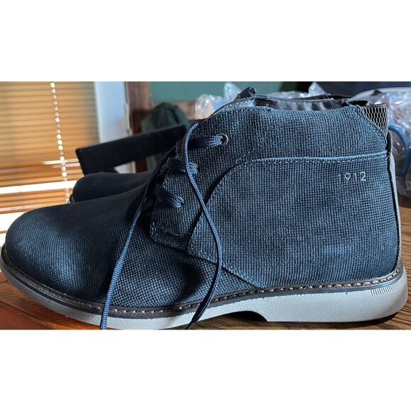 Men\'s Nunn Bush Otto Plain Toe Chukka Boot Dress Shoes Navy 84987-410 Size 12 main image 5